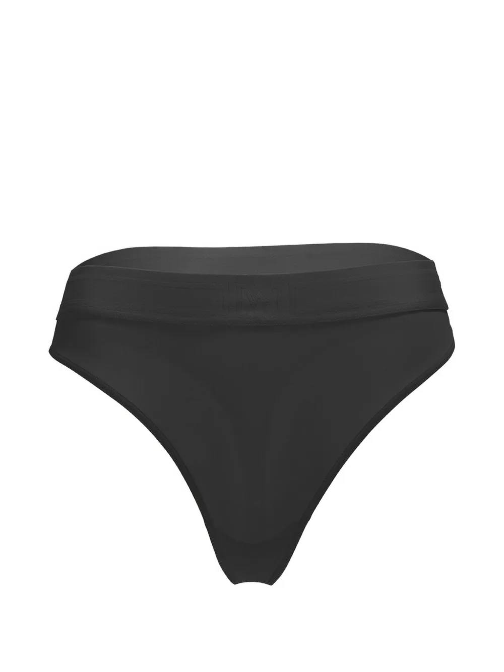 Wolford logo-waistband thong - Schwarz