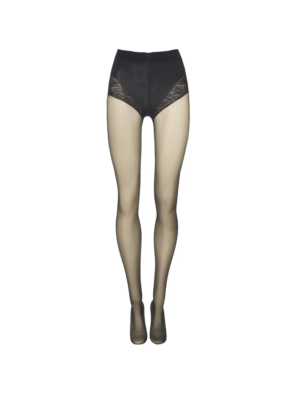 Wolford 20 lace-trim tights - Schwarz