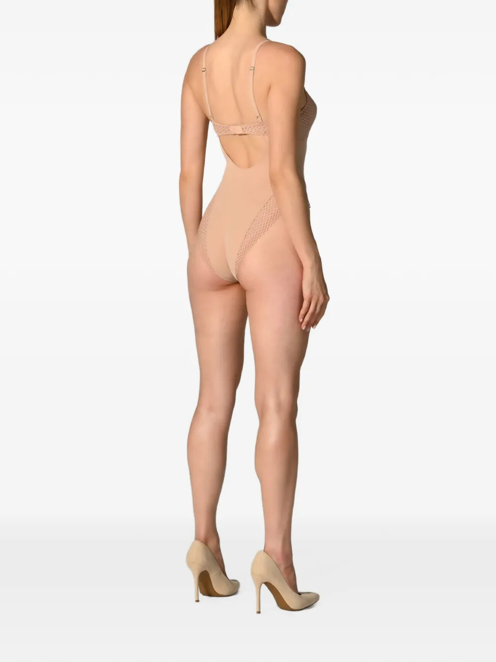 Wolford Romantic Net body Roze