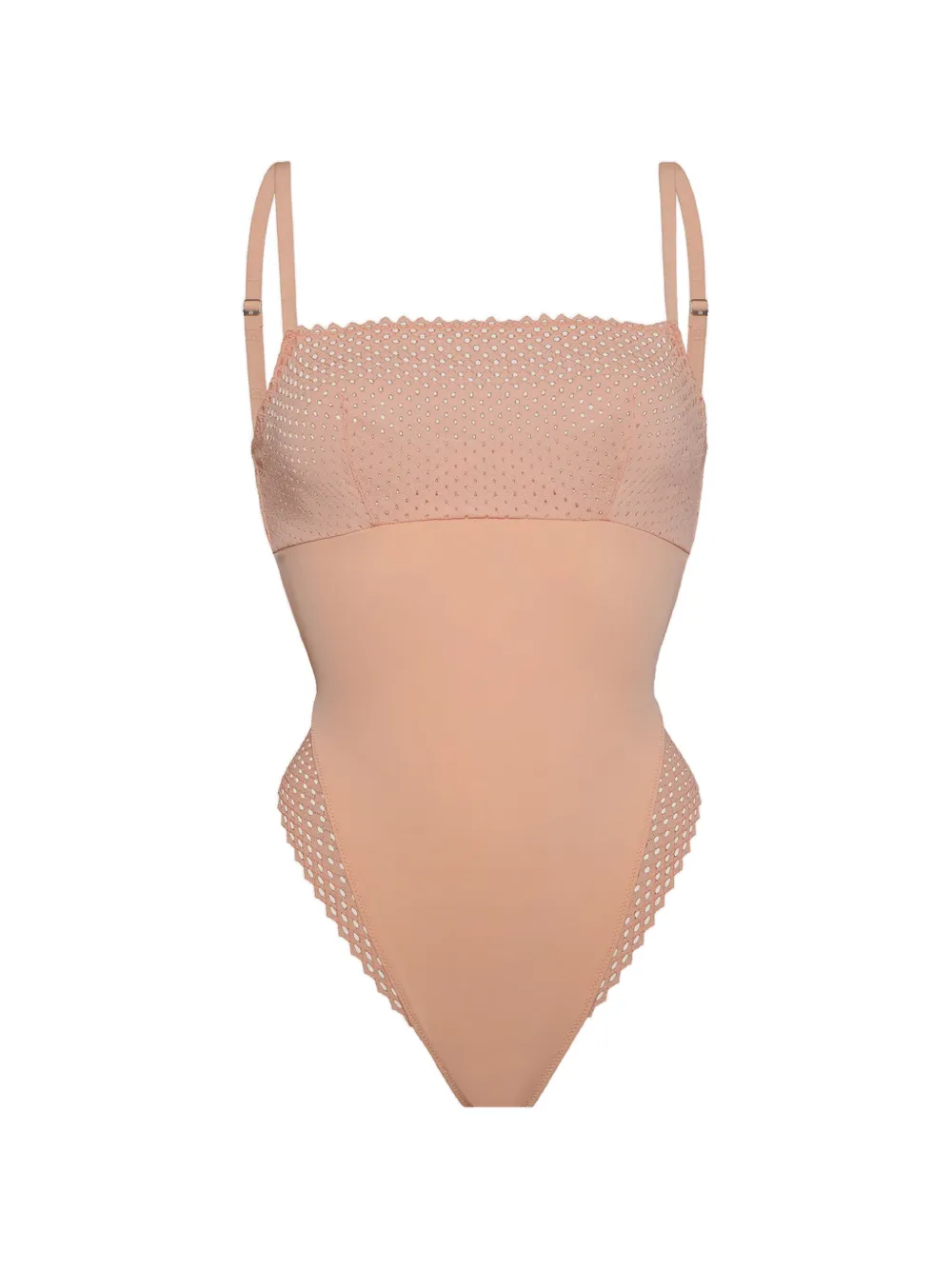 Wolford Romantic Net bodysuit - Rosa