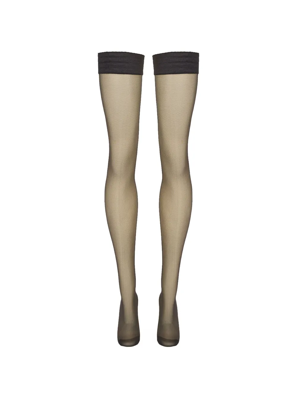 Wolford Semi-transparente 20 Stay-up-Strümpfe - Schwarz