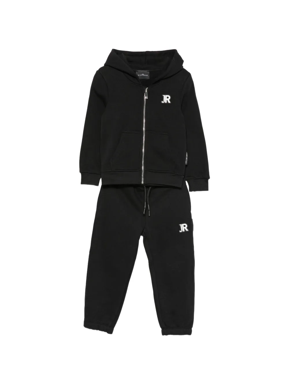 John Richmond Junior logo-patch tracksuit - Nero