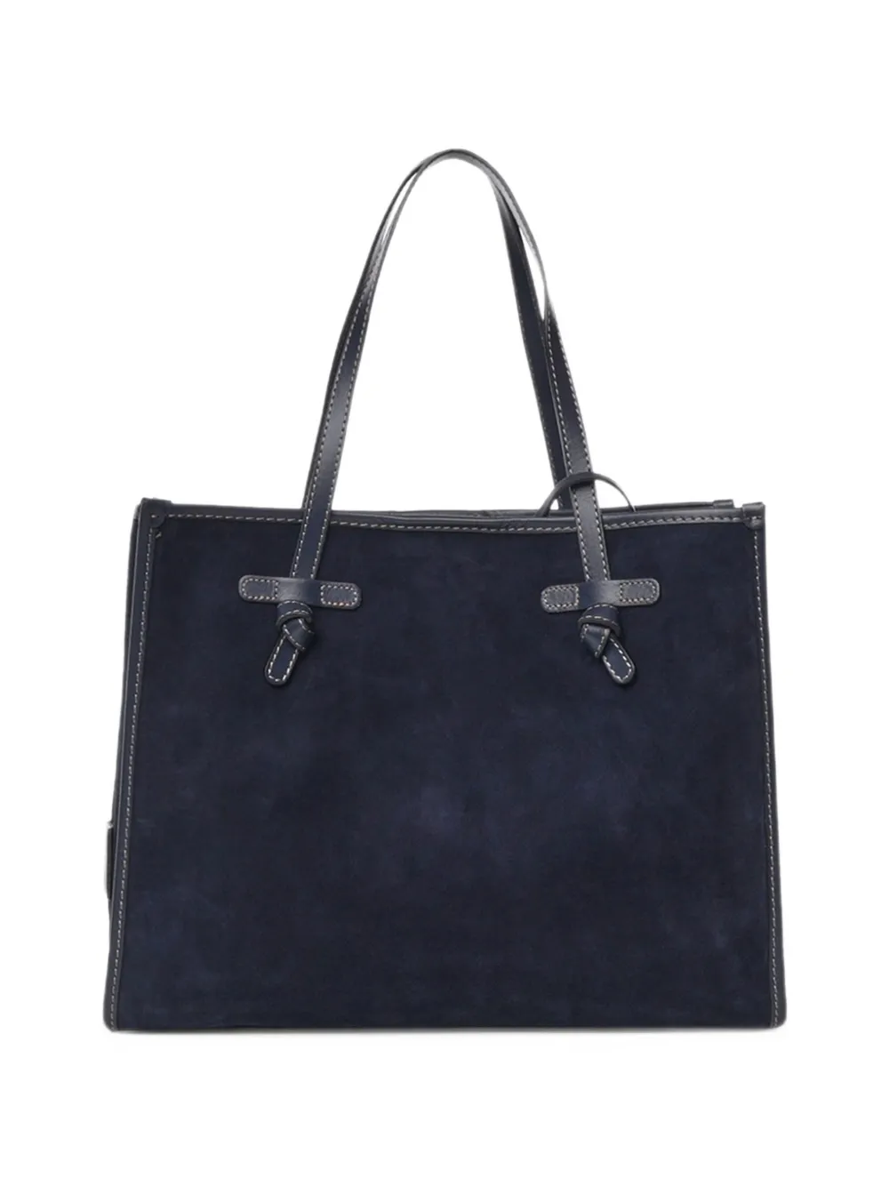 GIANNI CHIARINI large Marcella suede tote bag Blauw