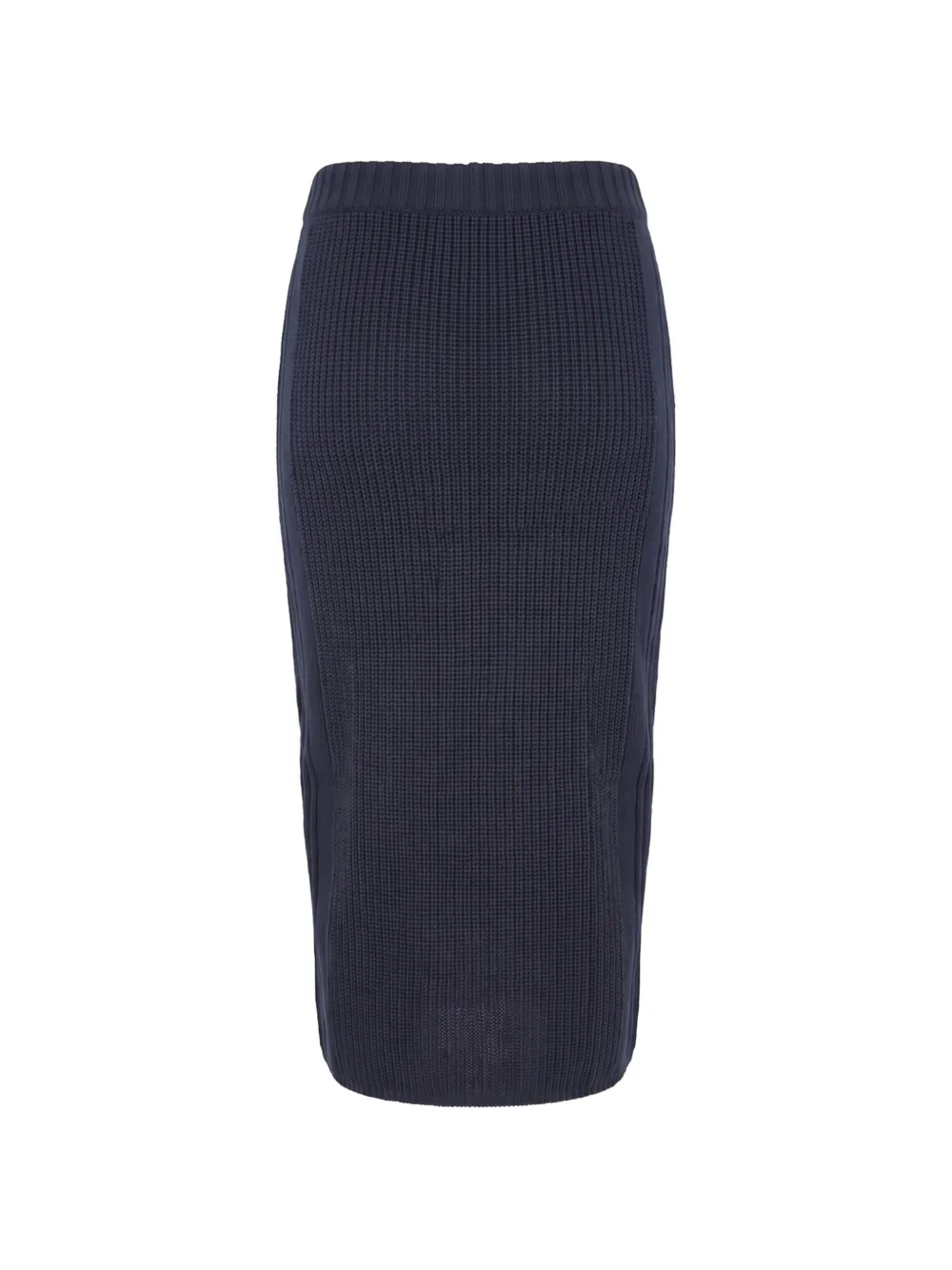 Patrizia Pepe Ribgebreide midi-rok met ritssluiting Blauw