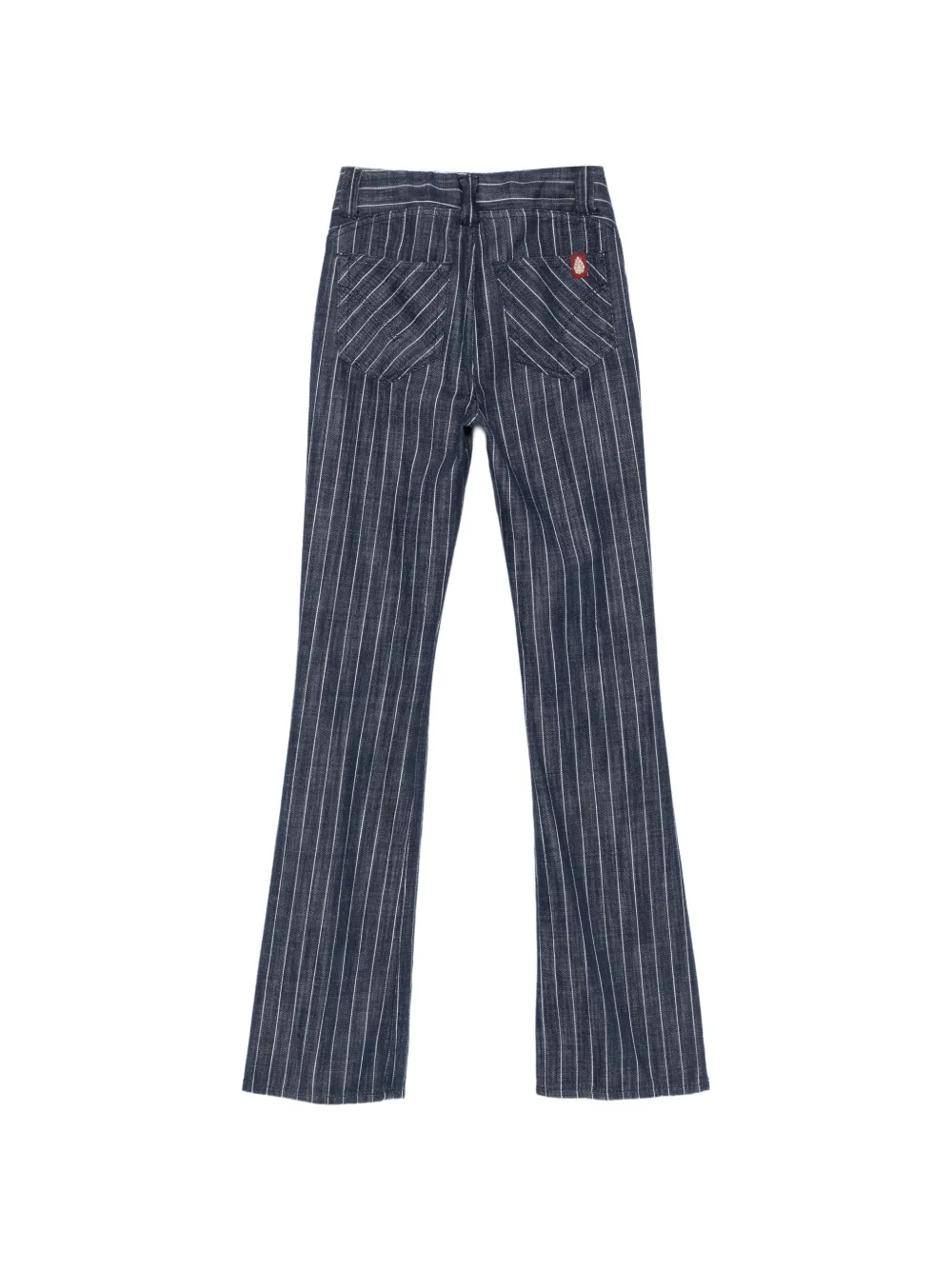 DONDUP pinstripe-pattern flared trousers Blauw