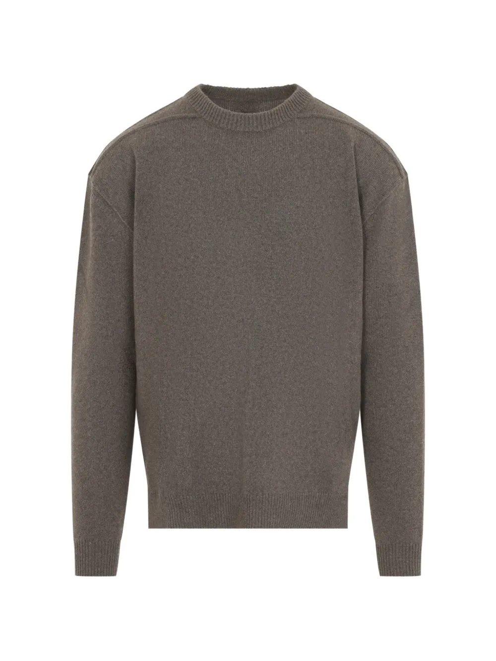 Rick Owens ribbed-trim side-slit sweater - Grau