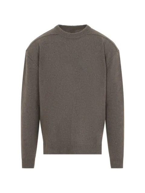 Rick Owens ribbed-trim side-slit sweater