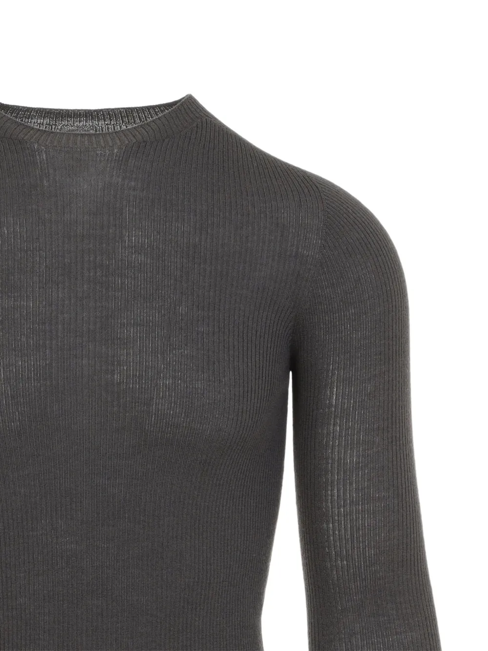 Rick Owens ribbed-knit sweater Grijs