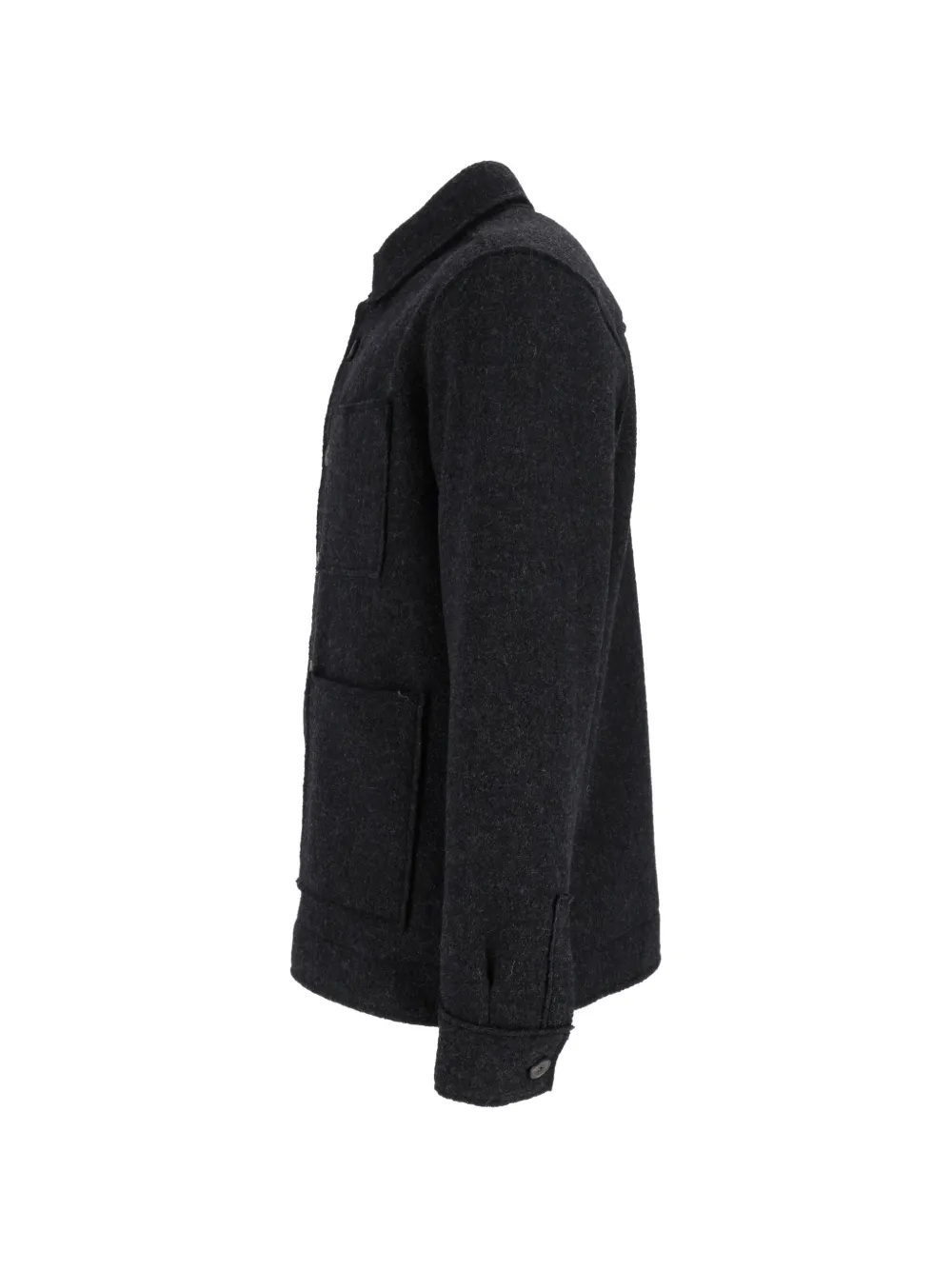 Xacus virgin wool overshirt Grijs