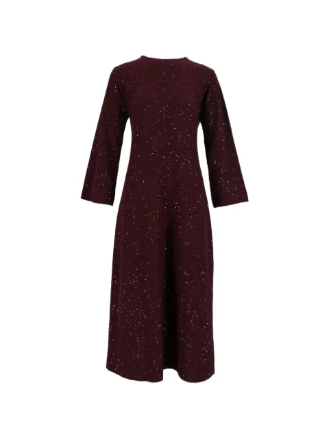Antonelli sequin-embellished knitted midi dress
