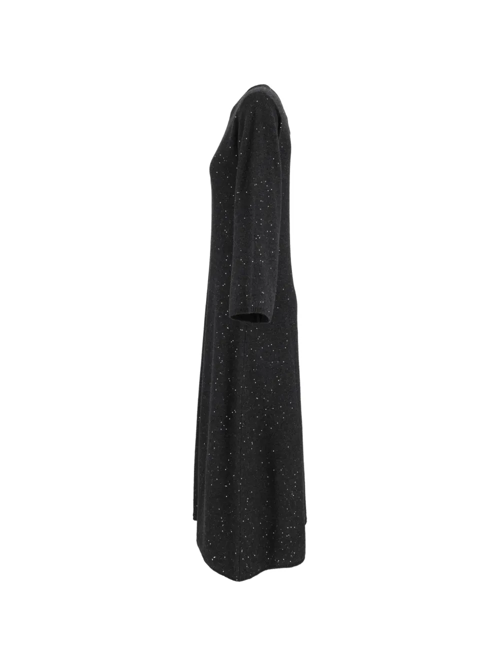 Antonelli sequin-embellished long-sleeve maxi dress Grijs