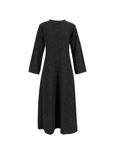 Antonelli sequin-embellished long-sleeve maxi dress