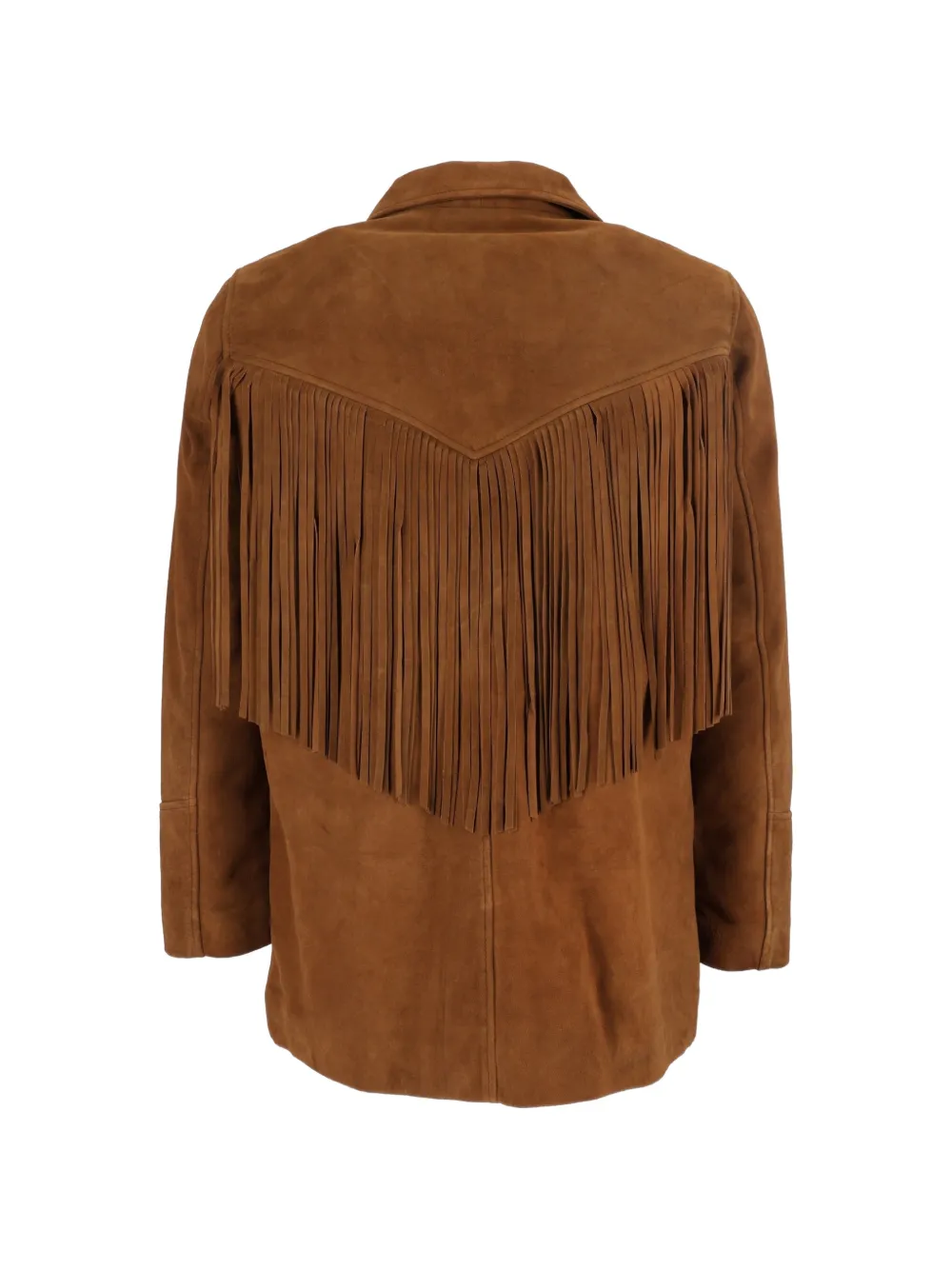 Schott Suède jack met franje Bruin