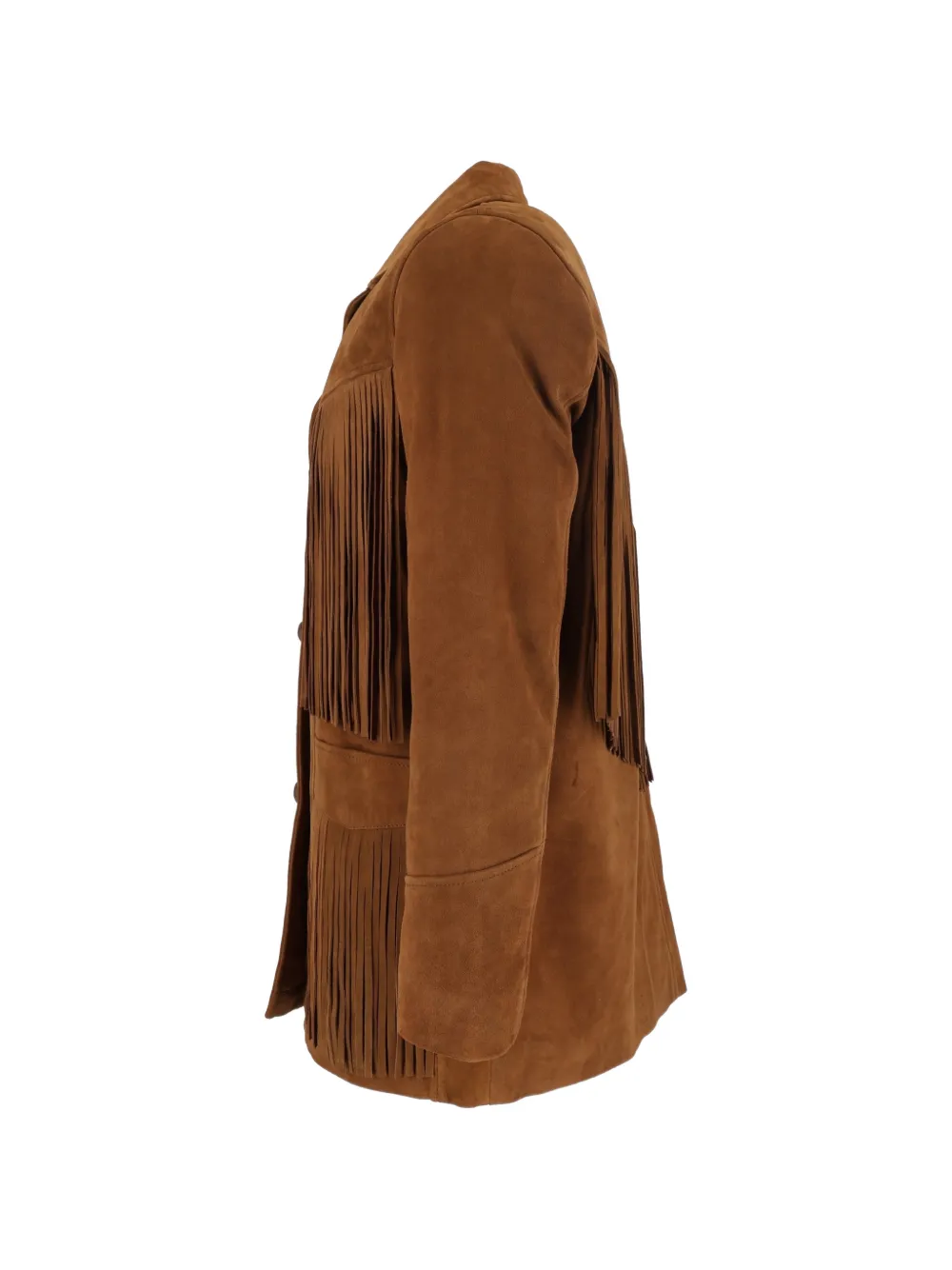 Schott Suède jack met franje Bruin