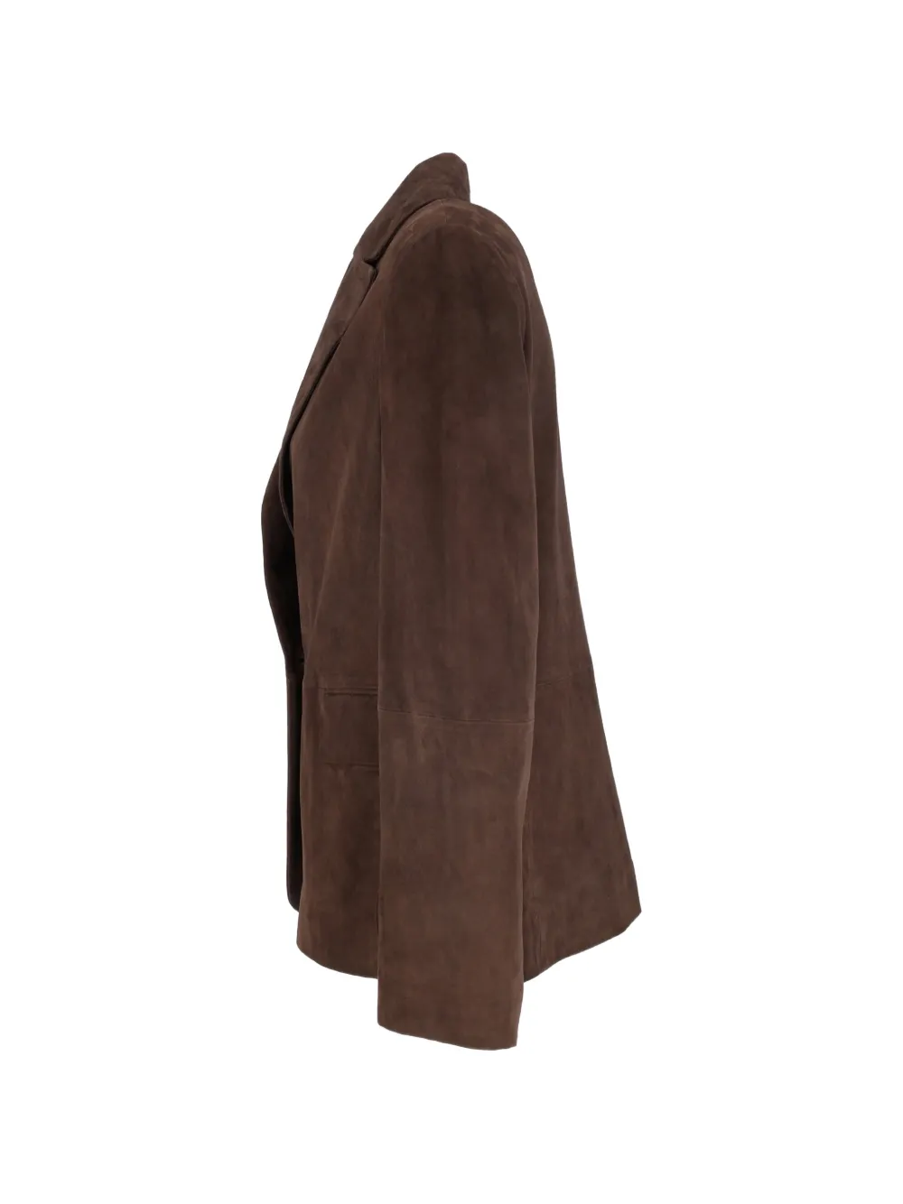 Antonelli suede notched-lapels jacket Bruin
