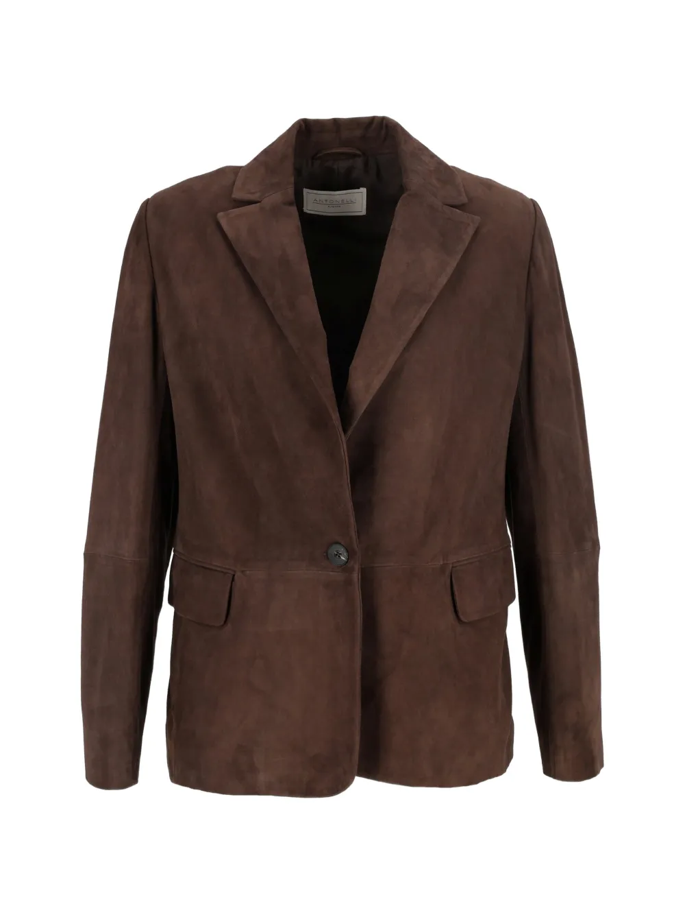 Antonelli suede notched-lapels jacket Bruin