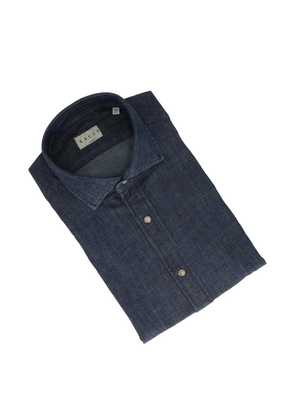 Xacus overhemd met studs Blauw