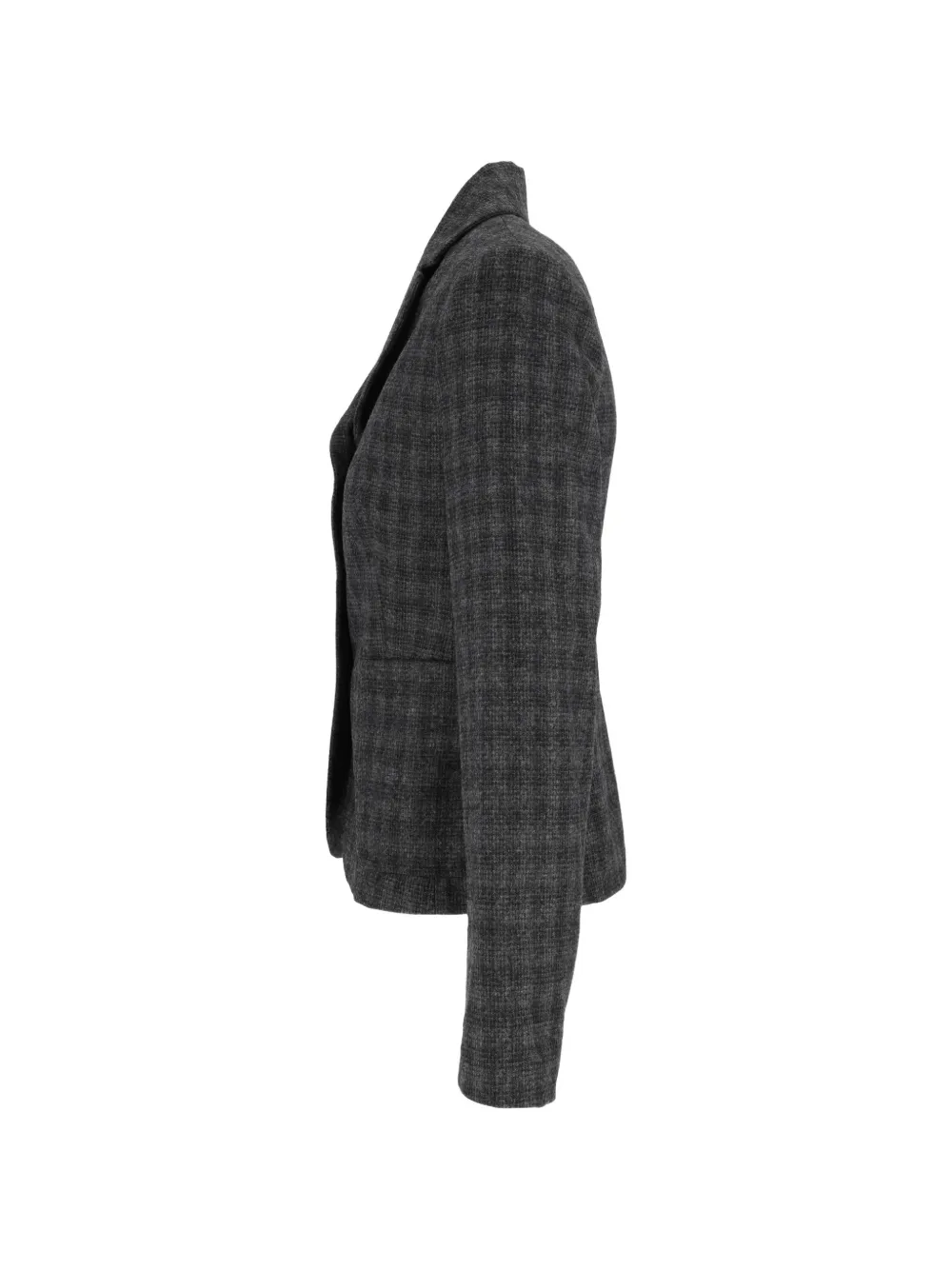 Antonelli check-pattern notched-lapels jacket Grijs