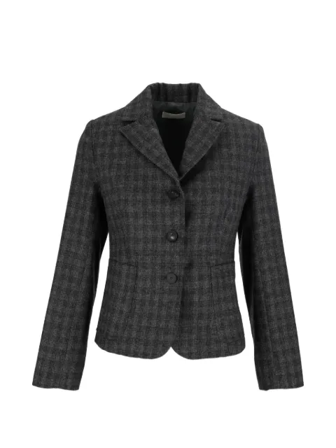 Antonelli check-pattern notched-lapels jacket