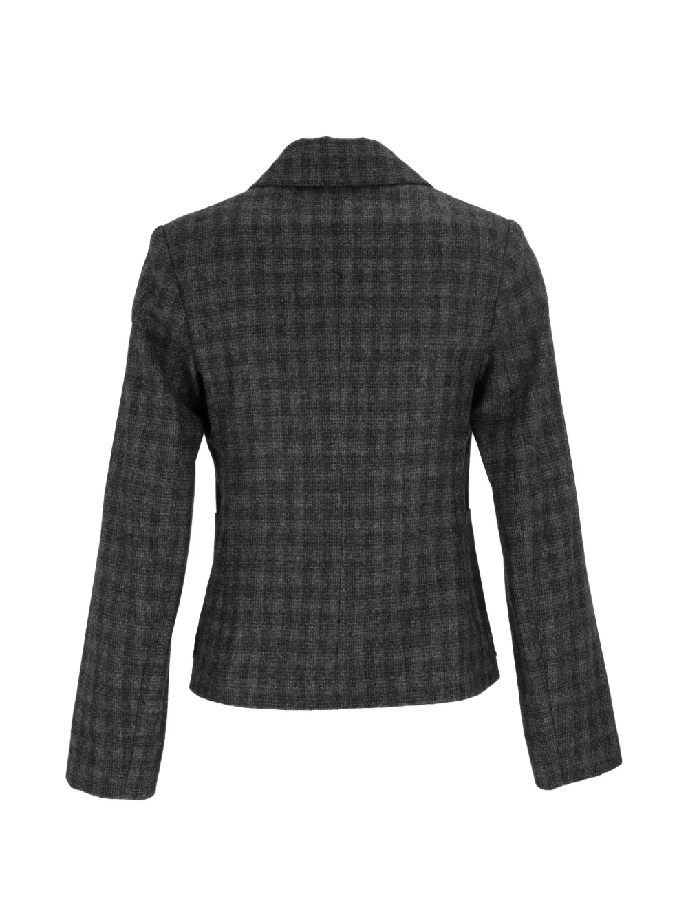 Antonelli check-pattern notched-lapels jacket Grijs