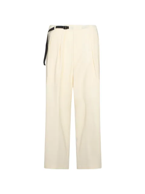 SEVEN GAUGE belted pleated trousers