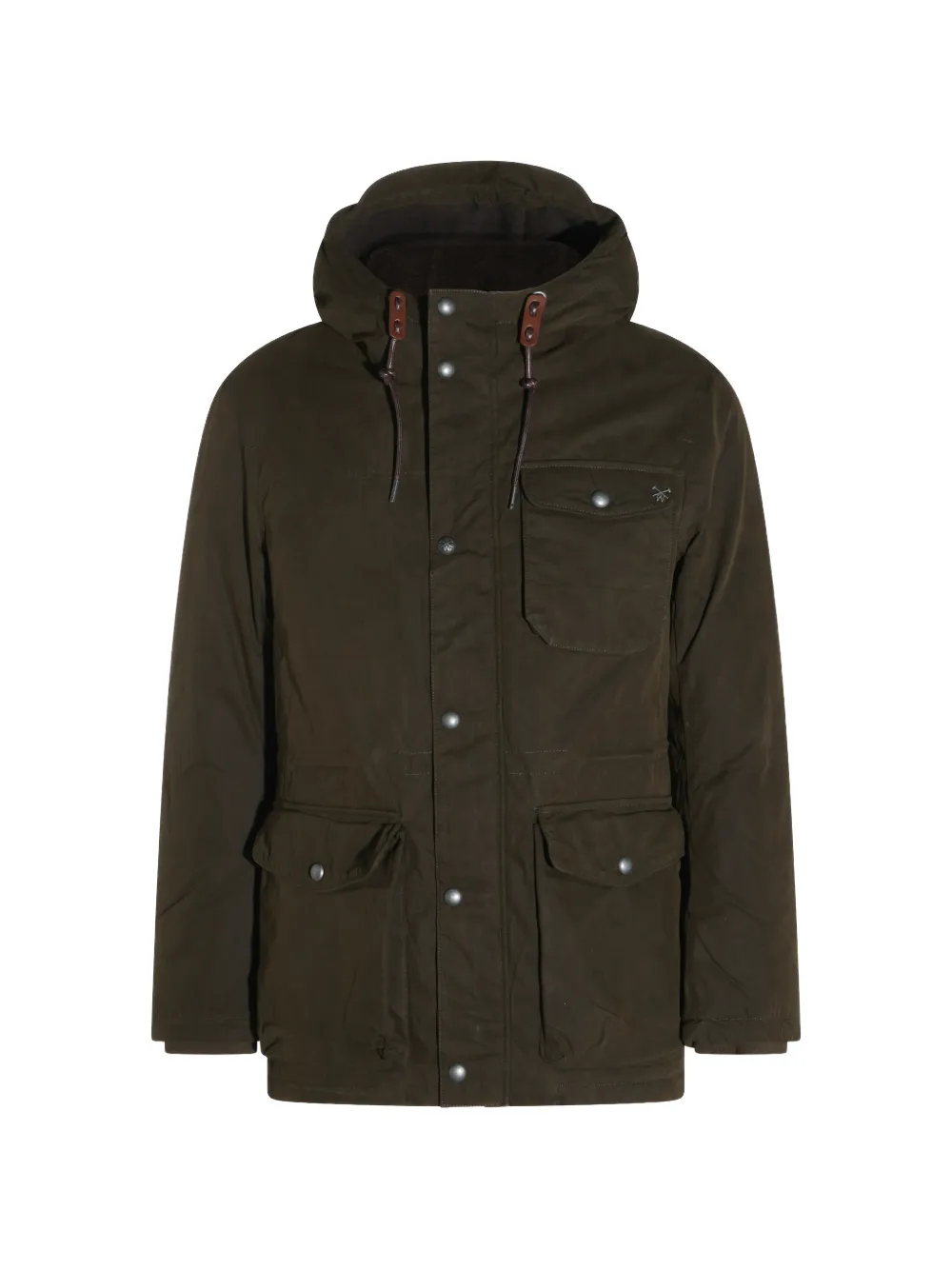 Waxman Brothers waxed hooded jacket
