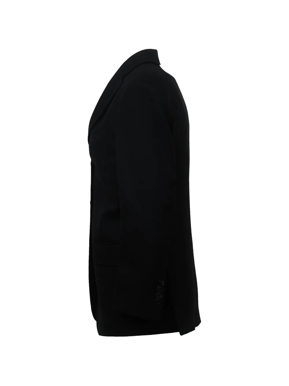 SAULINA Agnese blazer met enkele rij knopen Zwart