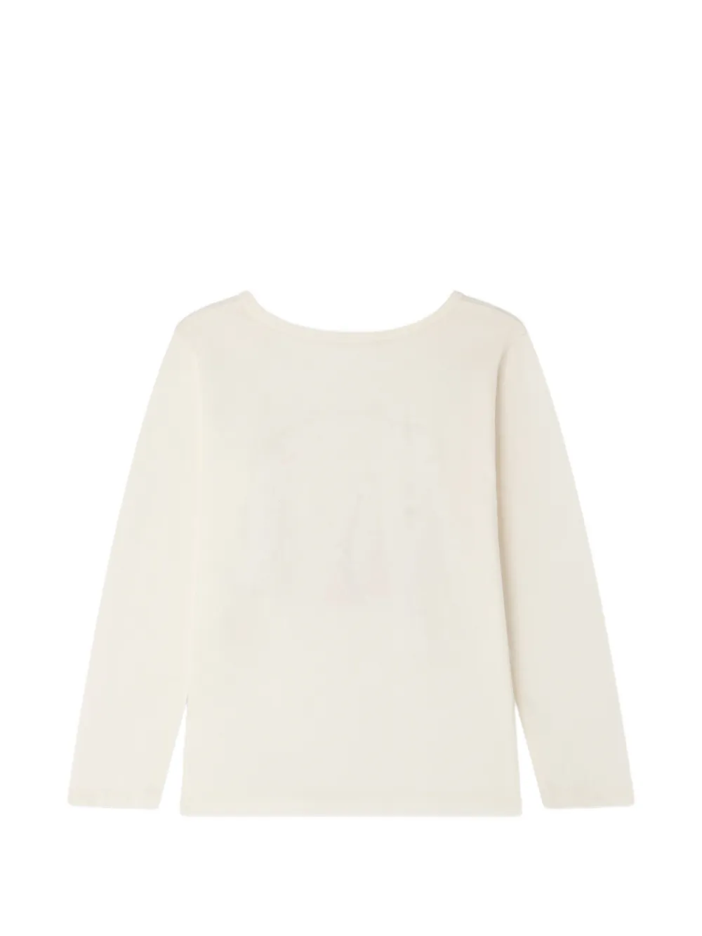 Bonpoint T-shirt met grafische print Beige