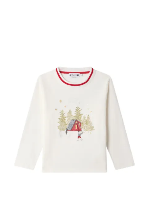 Bonpoint graphic-print long-sleeve T-shirt