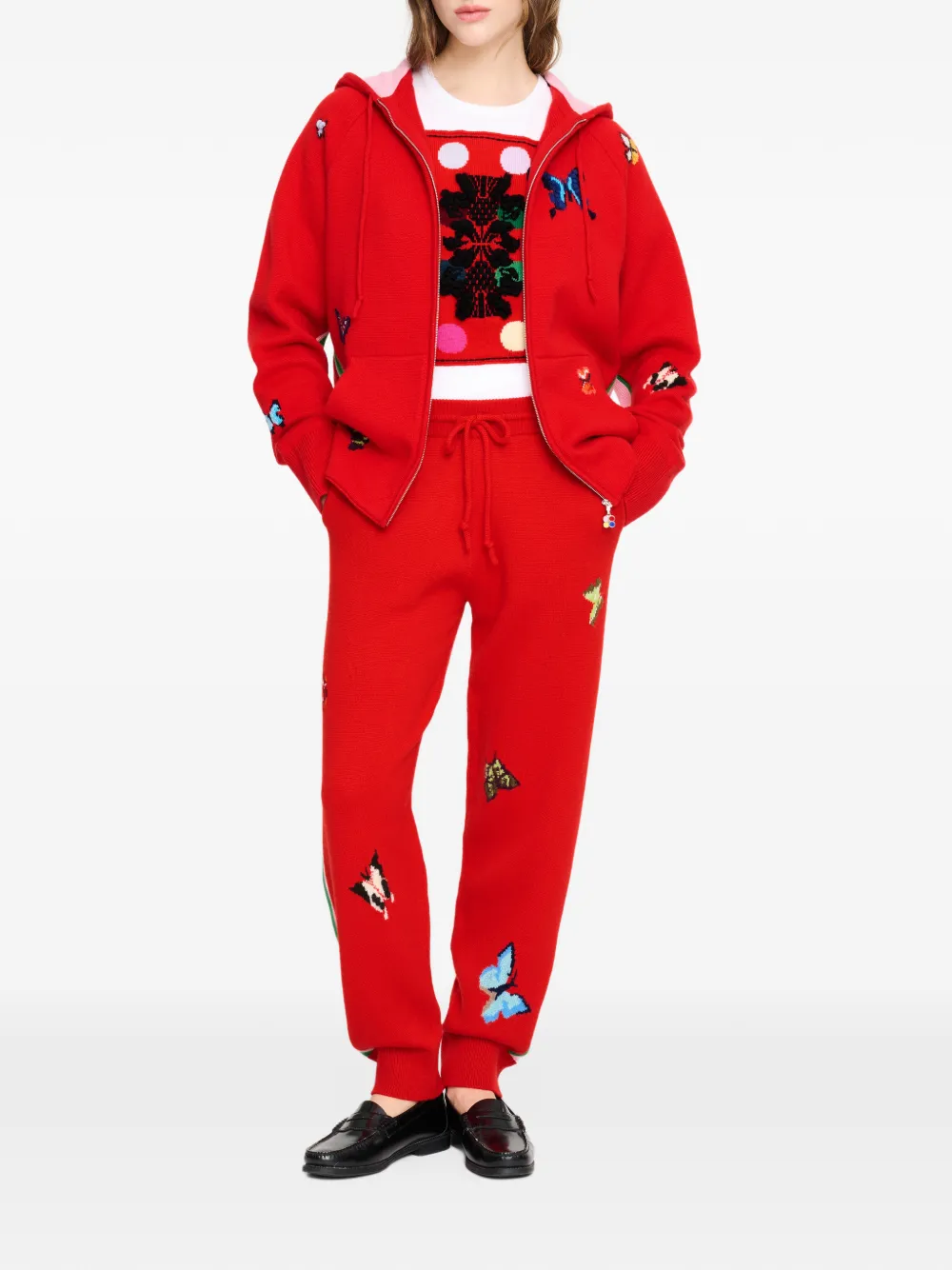 Barrie x Damien Hirst The Butterflies trainingsbroek Rood