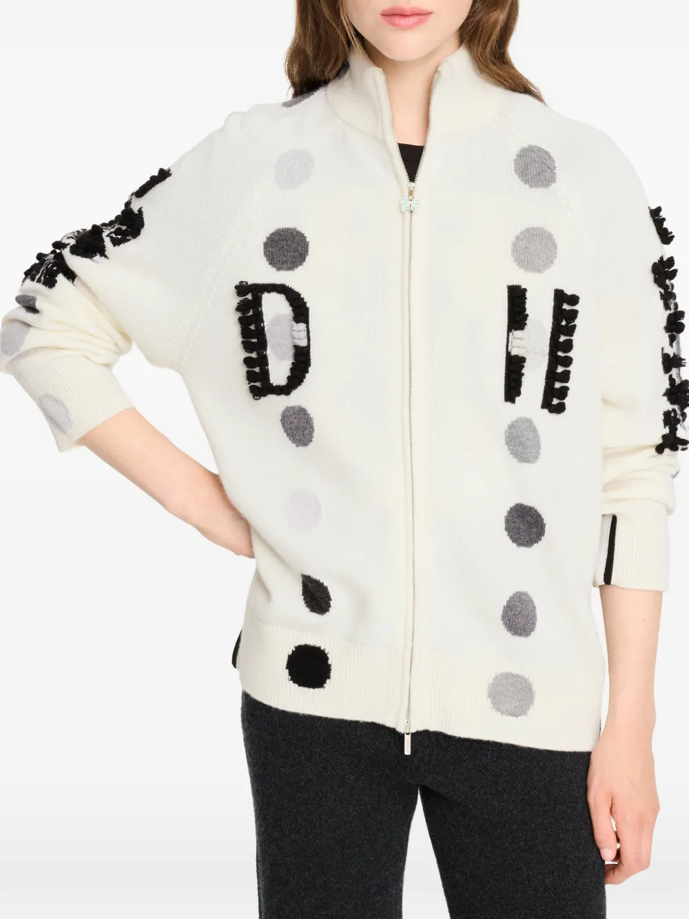 Barrie x Damien Hirst The Spots kasjmier trui Wit
