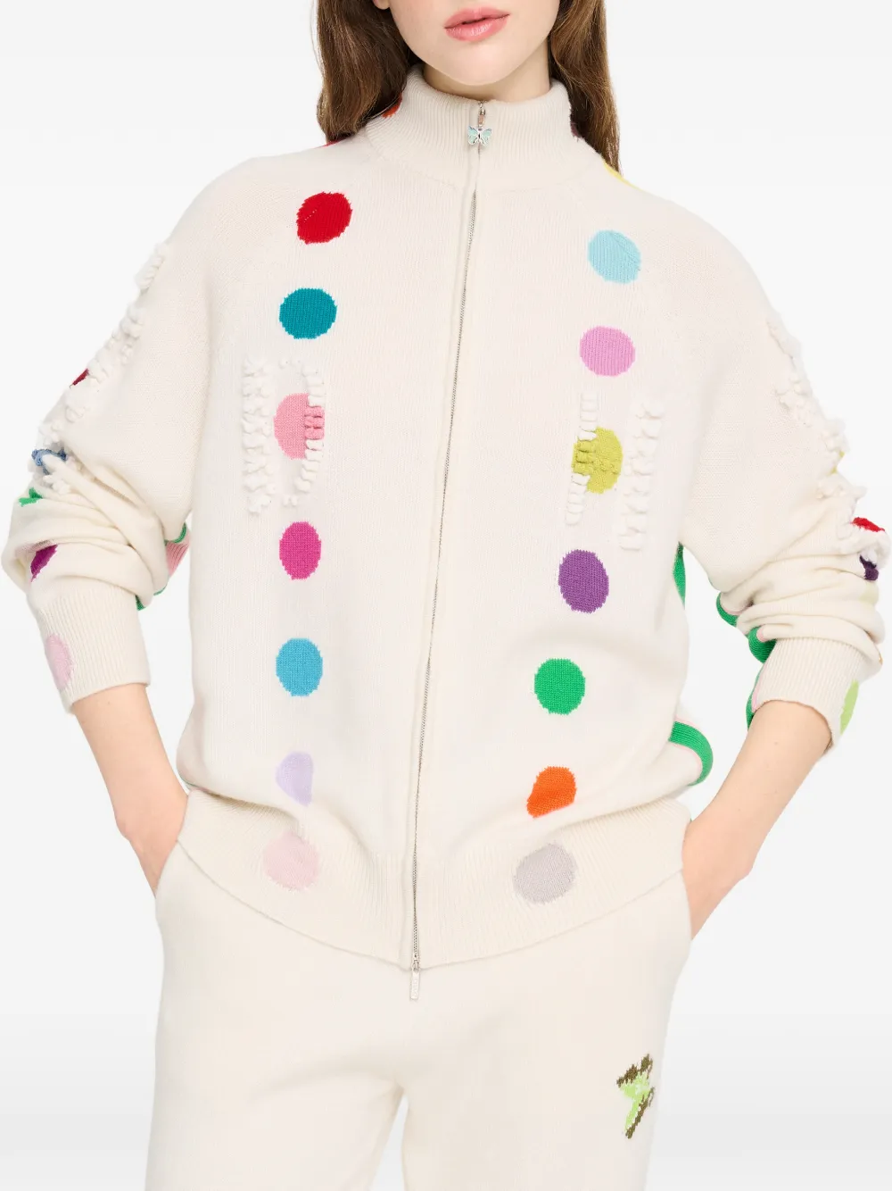 Barrie x Damien Hirst The Spots kasjmier trui Beige