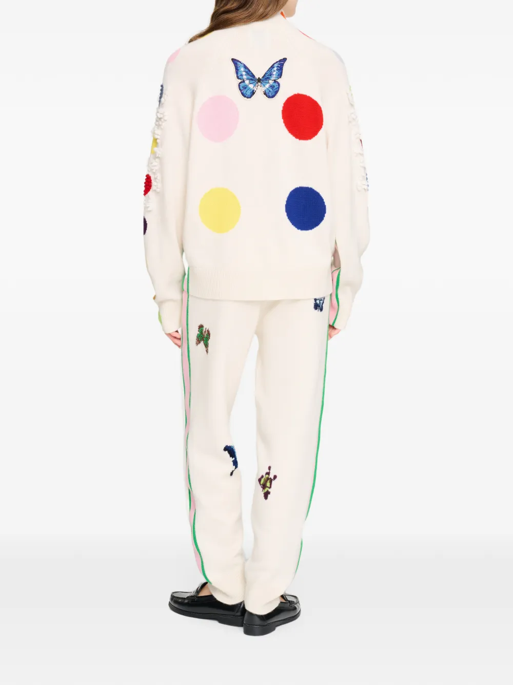 Barrie x Damien Hirst The Spots kasjmier trui Beige