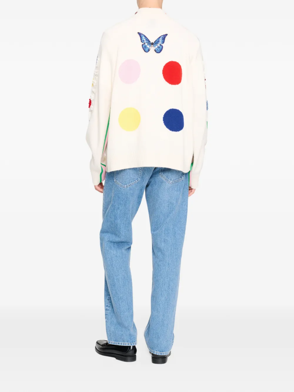 Barrie x Damien Hirst The Spots kasjmier trui Beige