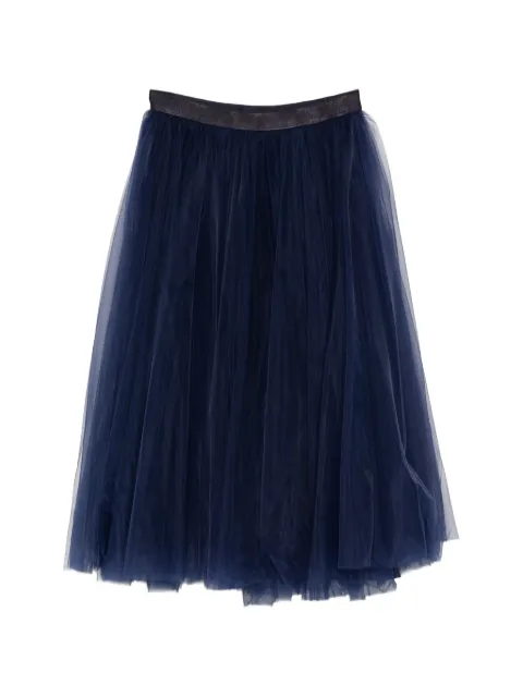 Repetto tulle-layered midi skirt