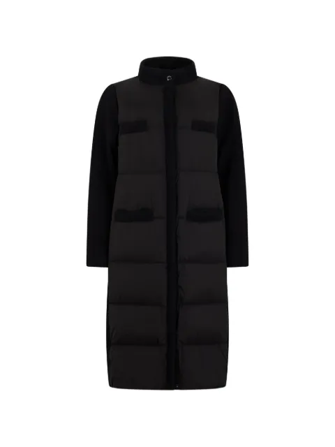Moorer padded panelled coat