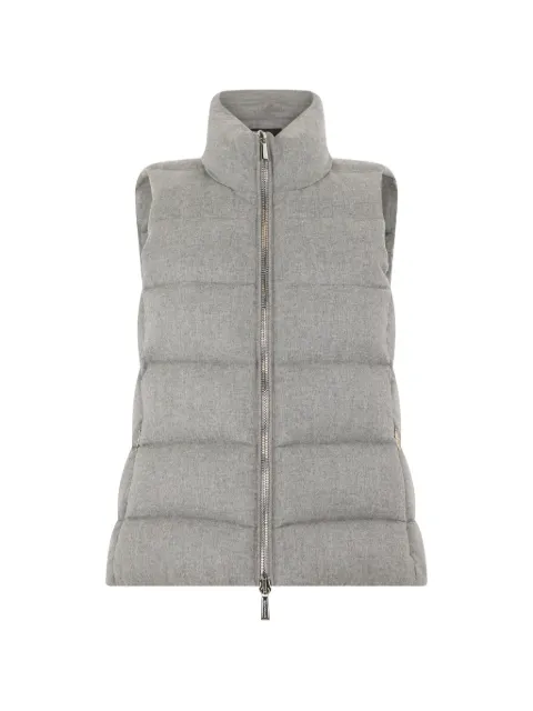 Moorer Borneo-Il padded cashmere gilet