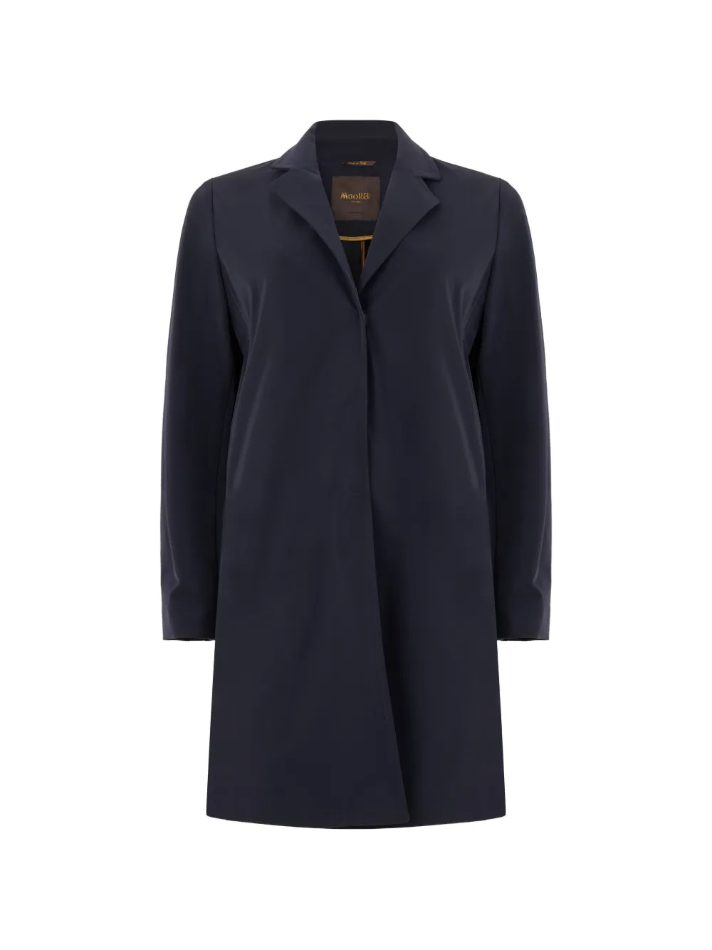 Moorer Breton-Dem lapel-collar trench coat - Bleu