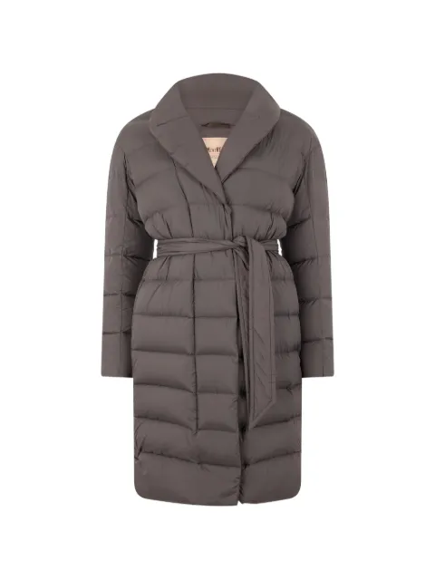 Moorer Sptitanite-Op quilted belted coat