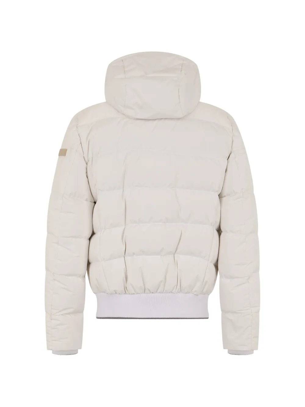Moorer Wright-Vt hooded sheepskin-trim padded jacket Beige