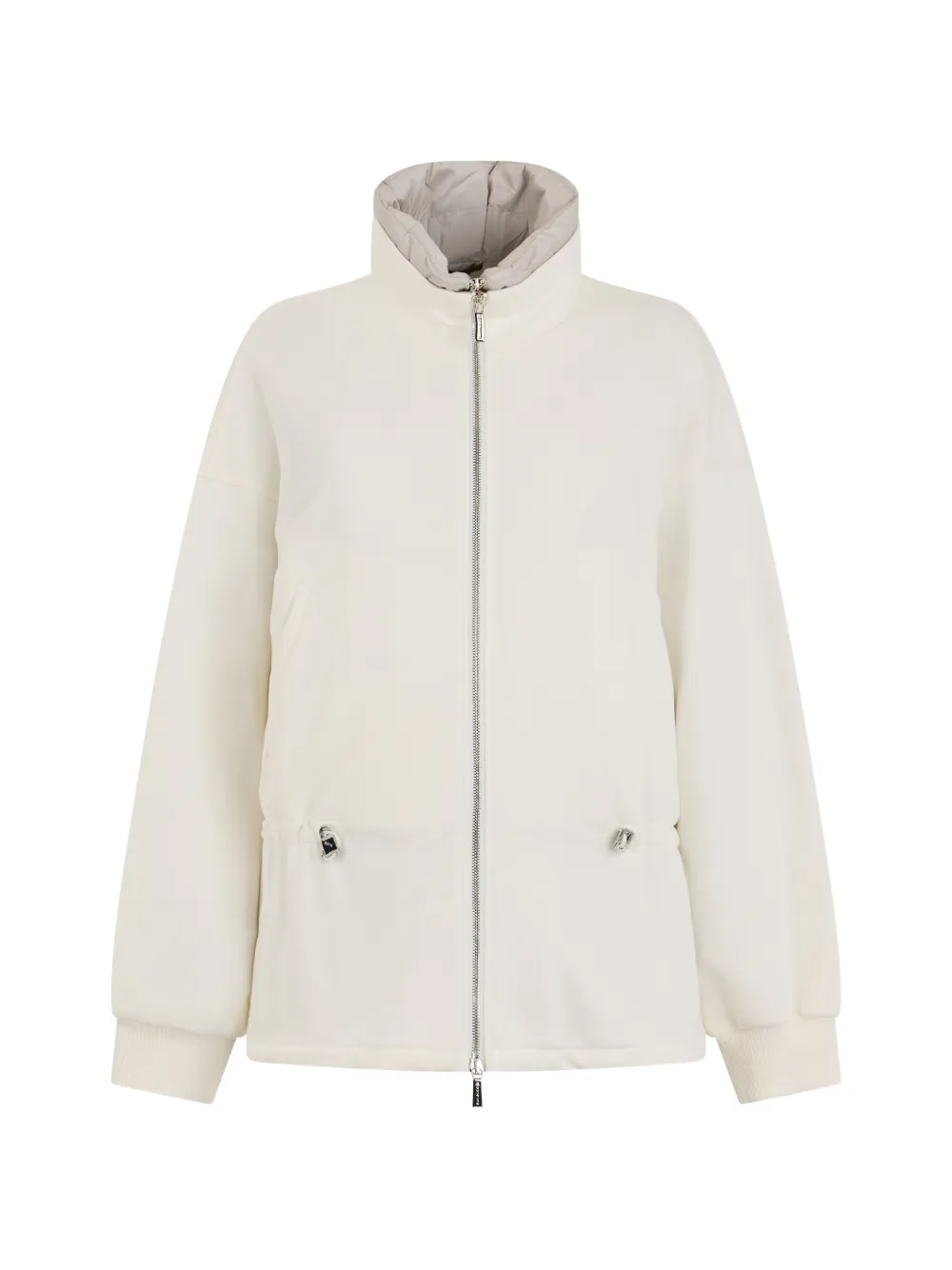 Moorer high-neck bomber jacket - Nude