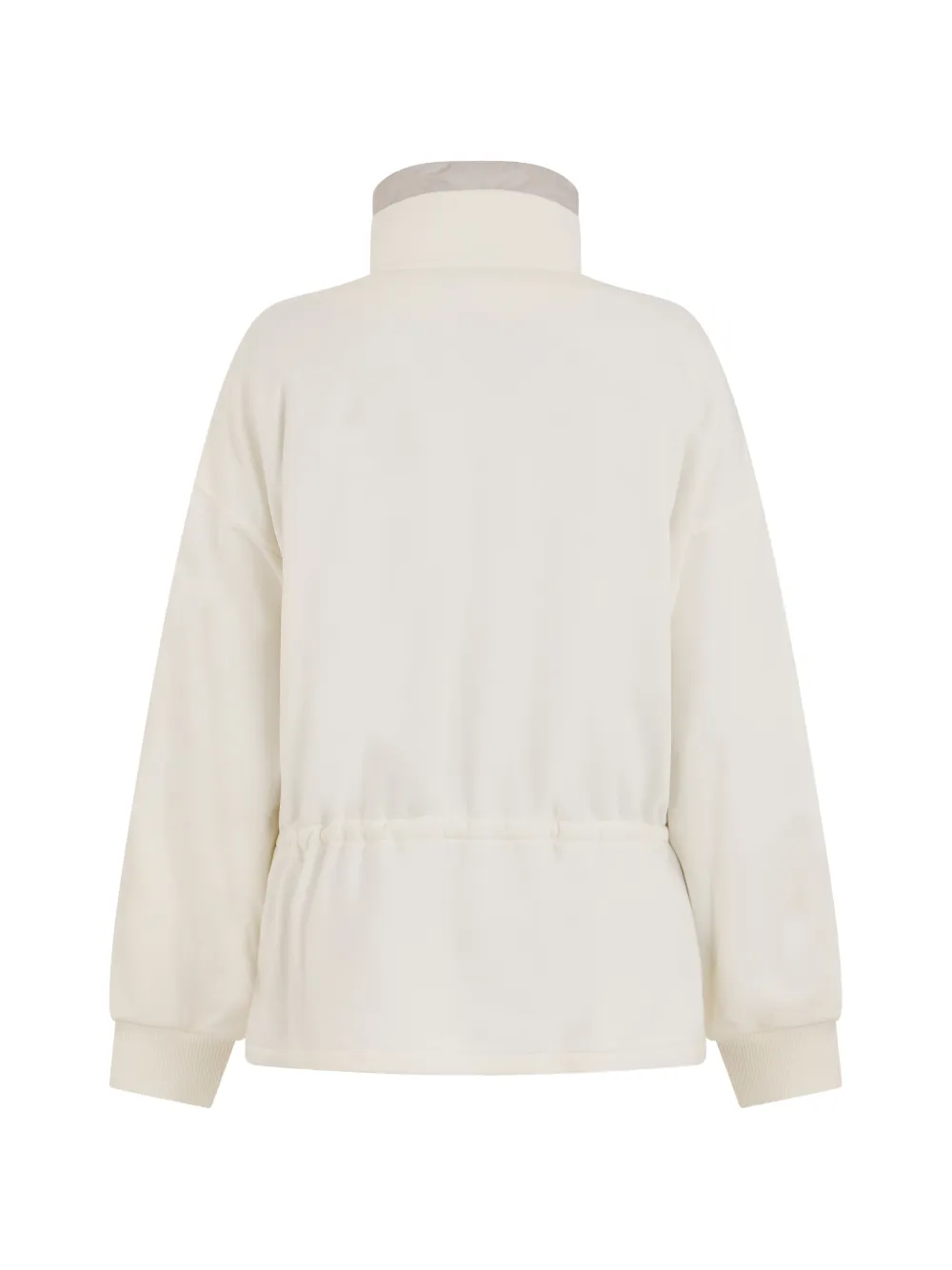 Moorer high-neck bomber jacket Beige
