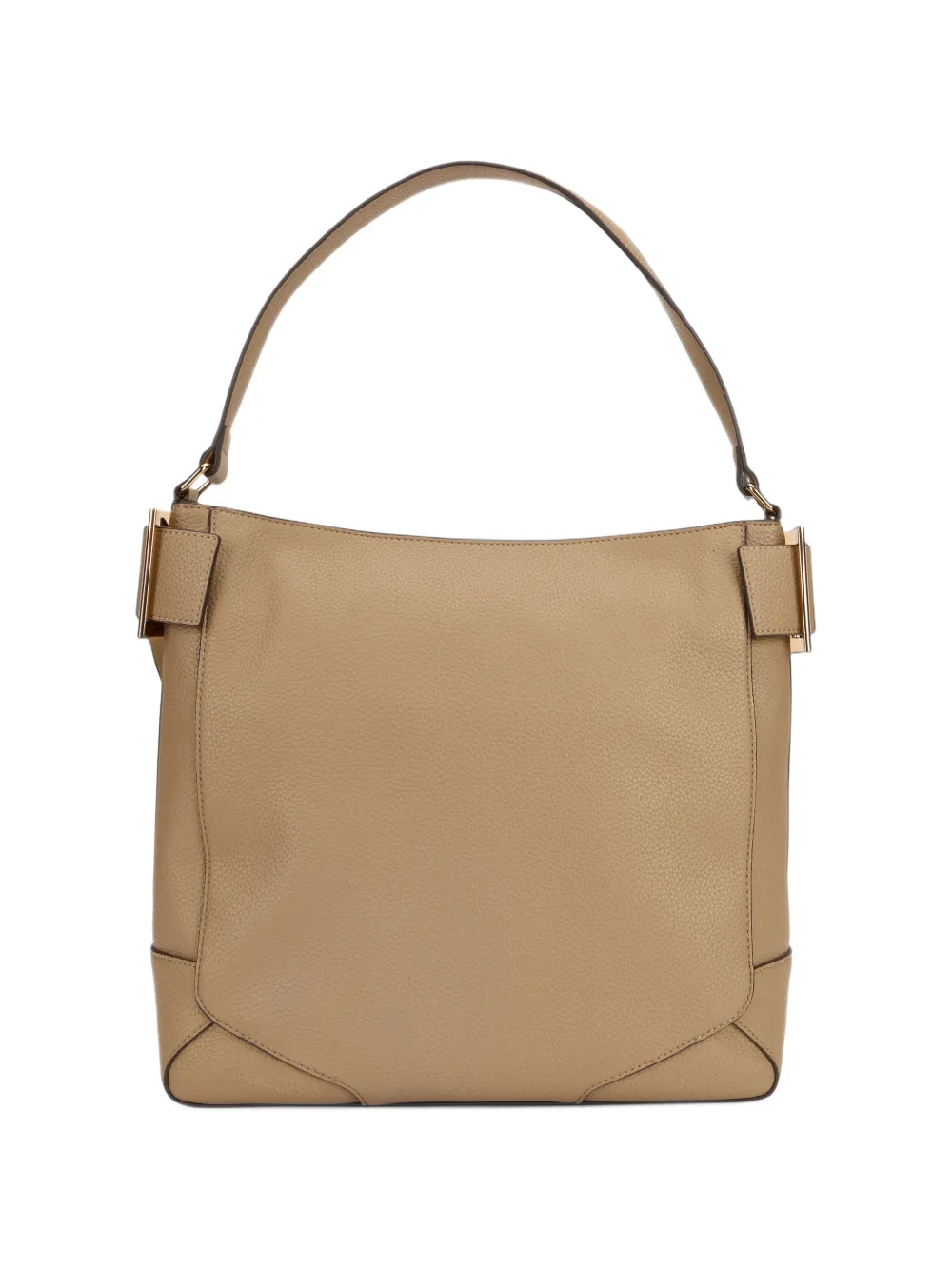 Love Moschino Schoudertas met logoplakkaat en bewerkt effect Beige