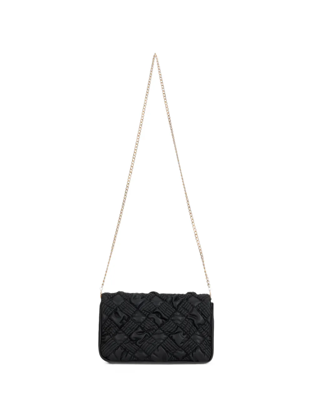 Love Moschino Schoudertas met logoplakkaat Zwart