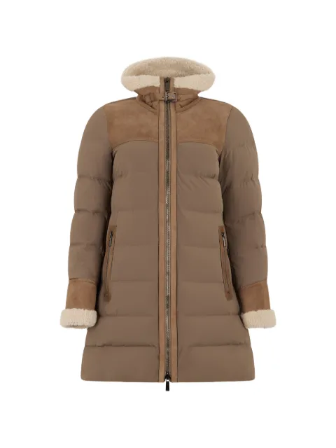 Moorer Hulya-Mkn shearling-trim padded jacket