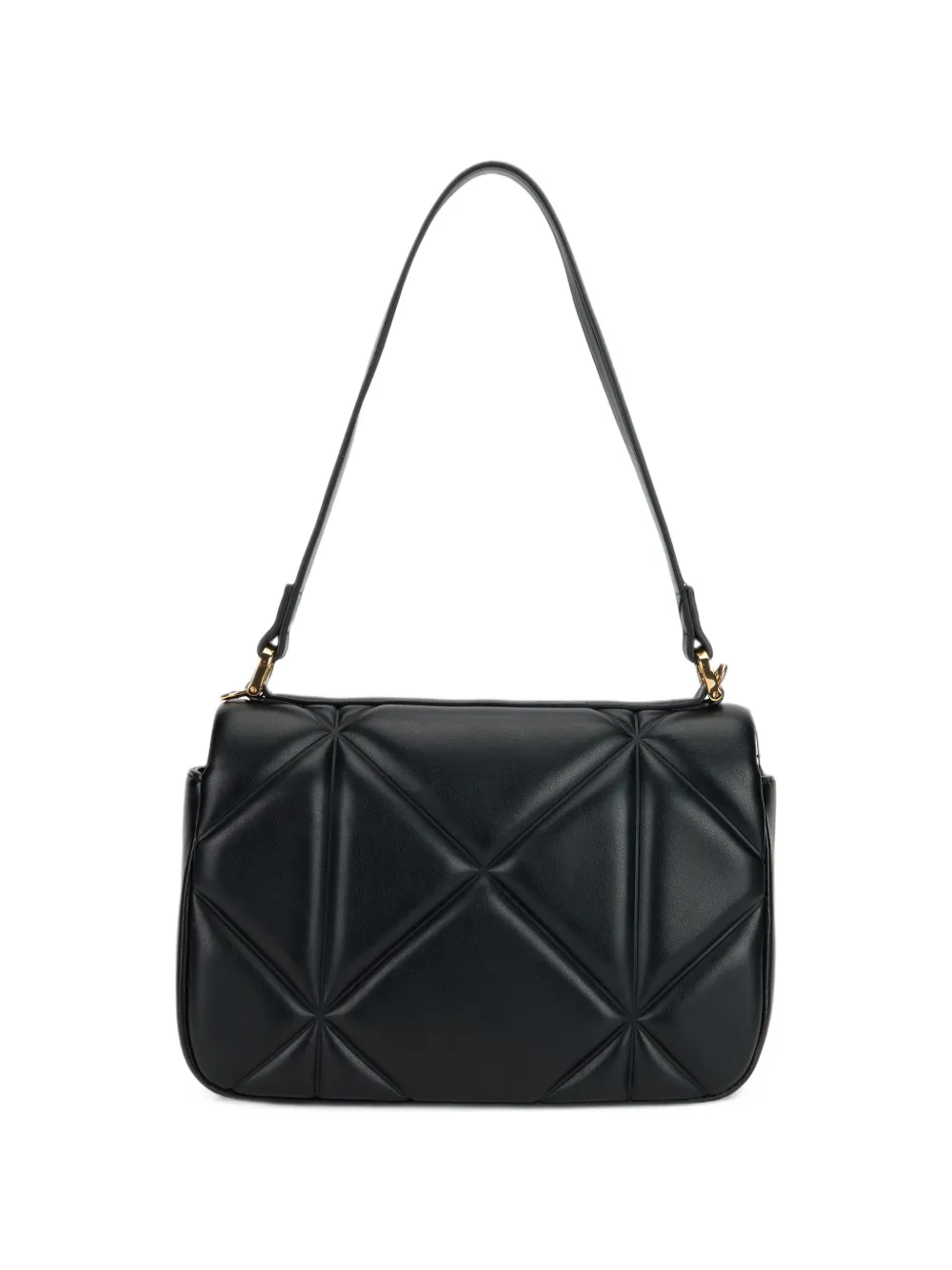 Love Moschino Schoudertas met logoplakkaat Zwart