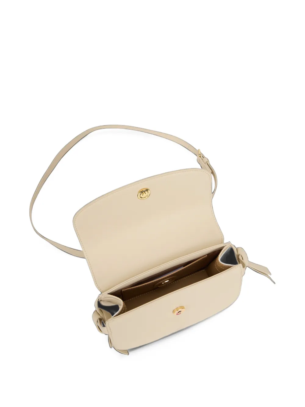 Love Moschino Schoudertas met logoplakkaat Beige