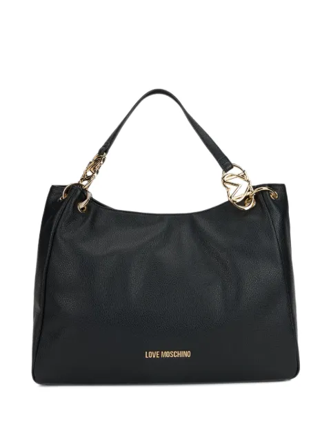 Love Moschino logo-plaque tote bag