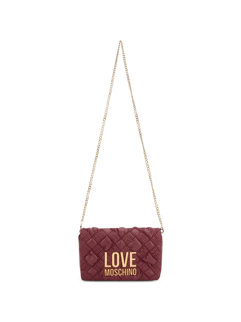 Love Moschino Schoudertas met logoplakkaat Rood