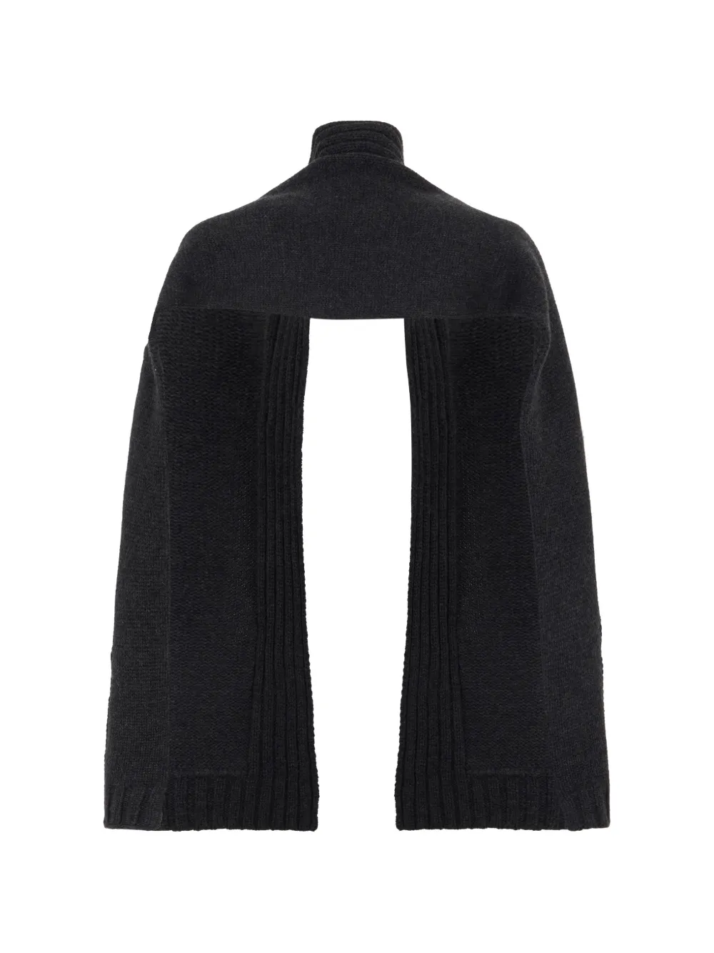Moorer ribbed-knit pocket scarf Grijs